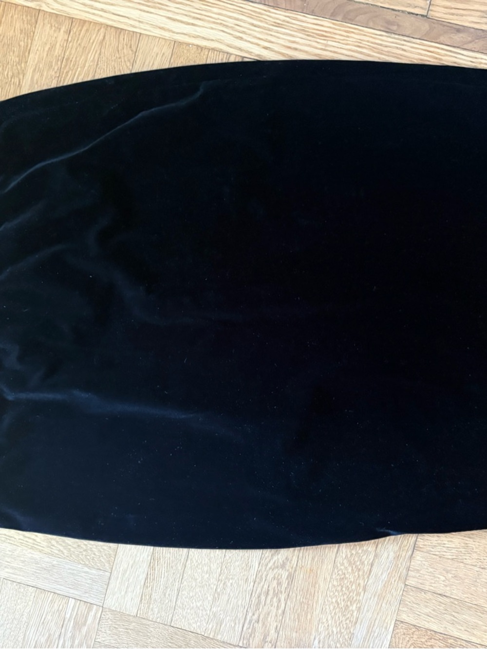 Black Velvet Pencil Skirt
